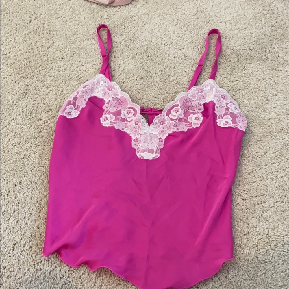 Free People Pink Lace Top